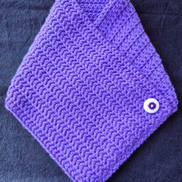 Snood violet fleur