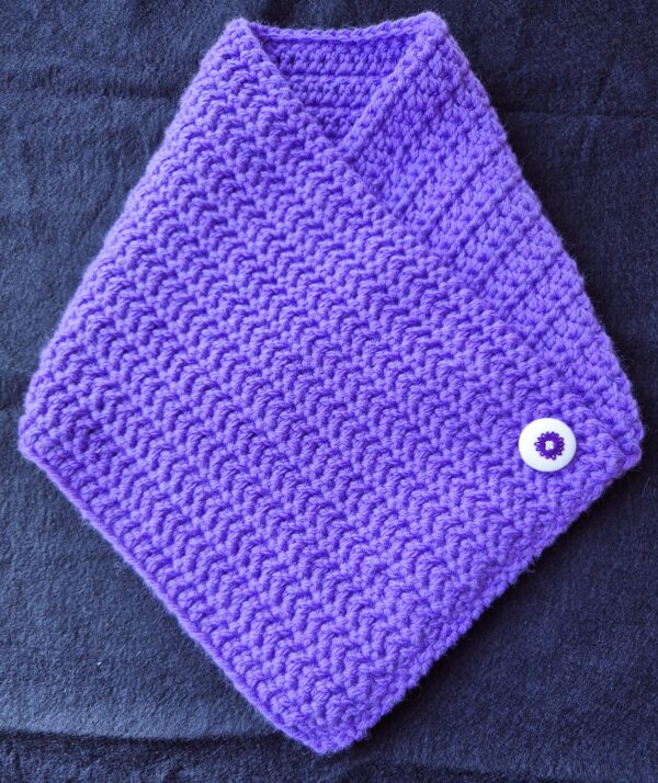 Snood violet fleur