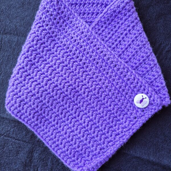 Snood violet papillon