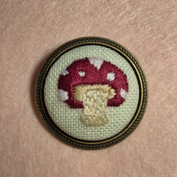 Broche champignon