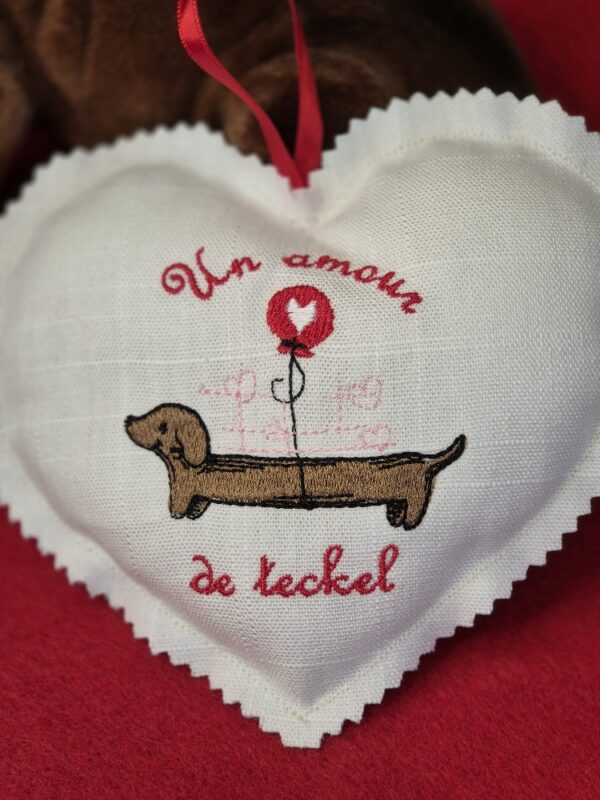 Coeur teckel zoom